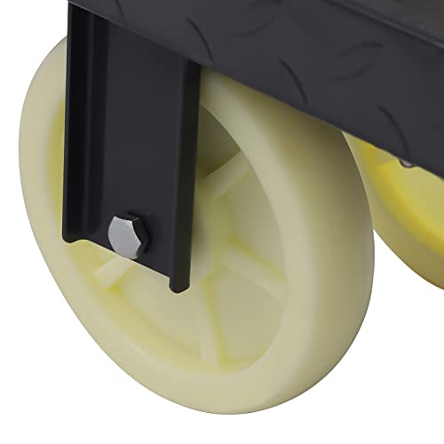 Carretilla de acero pesada con 6 ruedas y 907 kg capacidad miniatura 5