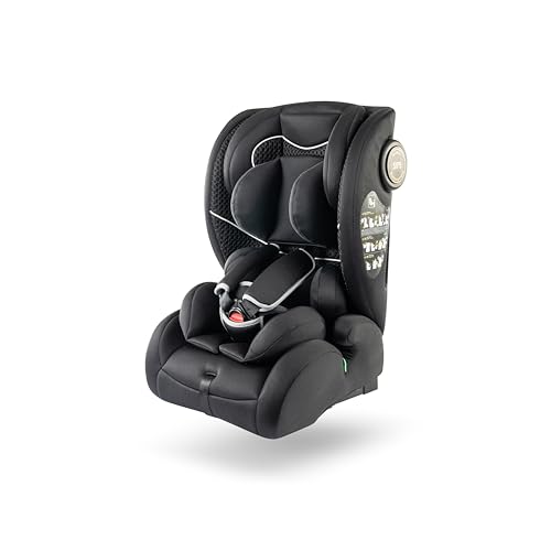 b bellelli - GIOTTO² AIR, Seggiolino Auto ISOFIX, Seggiolino per Bambini 100-150 cm (15-36 kg), con Side Impact Protection System, Pieghevole e Regolabile, Colore Nero, 15 Mesi-12 Anni