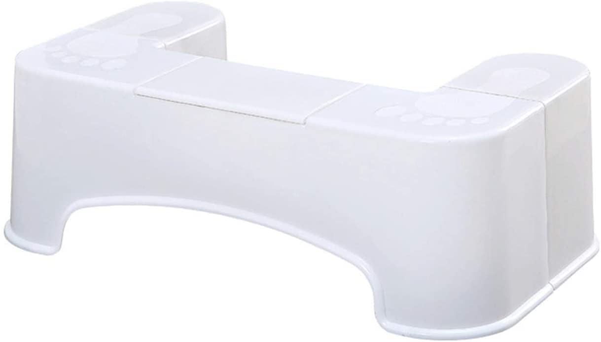ACiyD Hockhocker Slip Toiletten-Fußhocker Töpfchenhocker Hockenhocker Klappbarer Toilettenhocker Hockhocker Töpfchenhocker Telefonhalter-Design (Color : Phone Holder White) (Paper Box White)