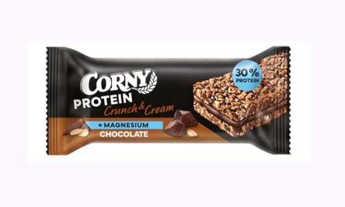 Crunch & Cream Müsliriegel mit Schokolade und Magnesium, 30% Protein, 35g, 4er Pack