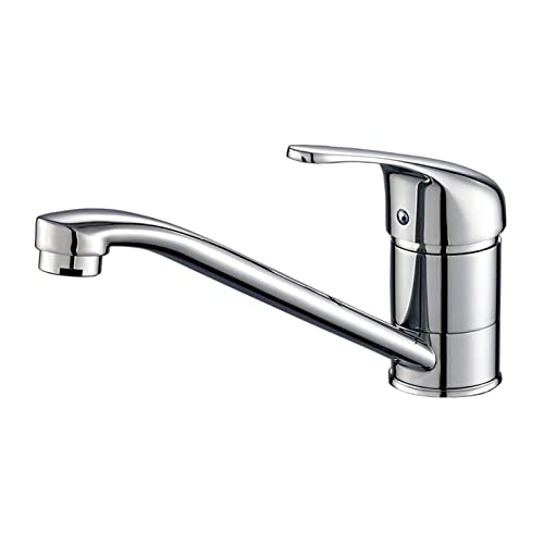 Robinet monotrou adapté à la cuisine et lavabo salle de bain eau froide chaude chrome QU21