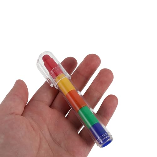 Crayones apilables de plástico Healeved de cinco colores 3