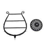 Housoutil Estante Vintage para Joyas en Forma de Arpa Negro de Plástico Colgador para Pulseras y Exhibidor de Pendientes para Niñas