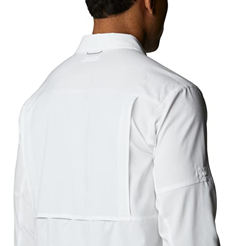 Image of Columbia Men's Silver Ridge Utility Lite Long Sleeve, White, 6X Big