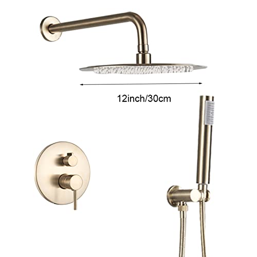Robinet de douche dissimulé or brossé pour rénover une salle de bain - 8