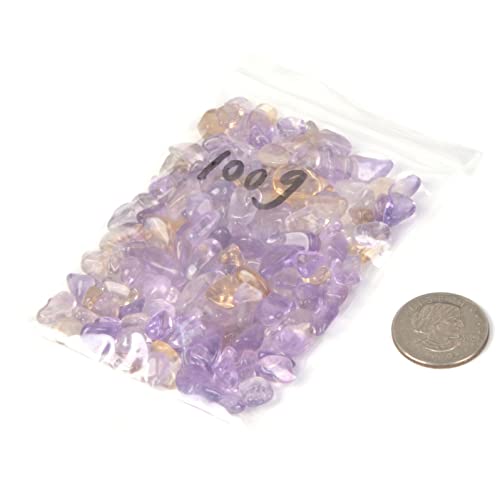 Image of 100 grams Small Tumbled Chips Polished Crushed Stone Crystal Healing Embellishments