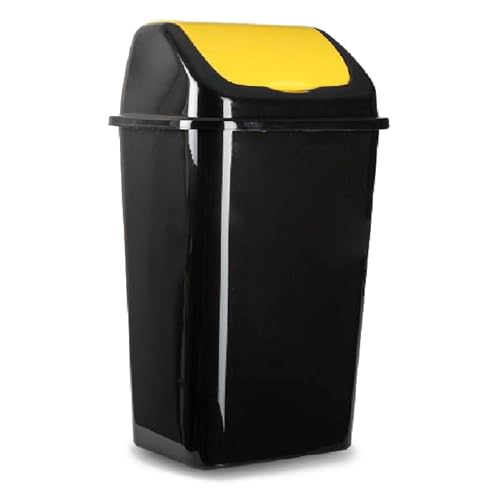 Acan Tradineur - Poubelle avec couvercle basculant pour le recyclage - Fabriquée en plastique - Capacité : 30 Litres - Recyclage pour Plastique/Métal - 59 x 40 x 33 cm