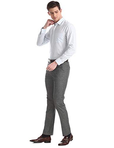 Image of Arrow Men's Tapered Fit Formal Trousers