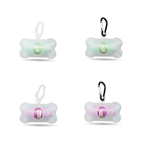 Pets Poop Bags Cute Transparent Dog Bone Garbage Bag Dispenser Pet Cleaning Supplies Cat Poop Bags