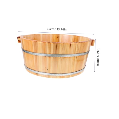 Masajeador Spa de Pies Barril de Madera 36 cm miniatura 2
