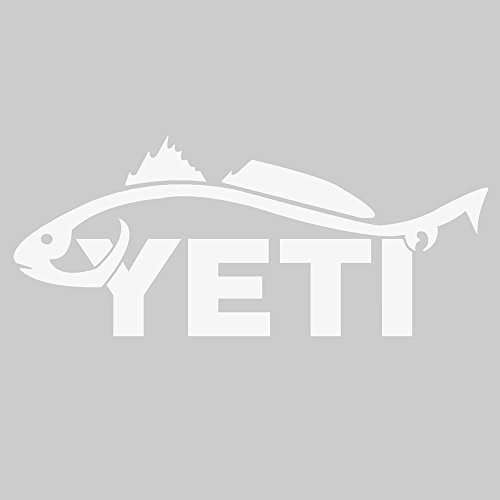 YETI Sportsman's Decal Redfish White - //coolthings.us