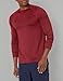 Amazon Essentials Men's Tech Stretch Long-Sleeve T-Shirt - Discontinued Colors, Red Heather, Medium