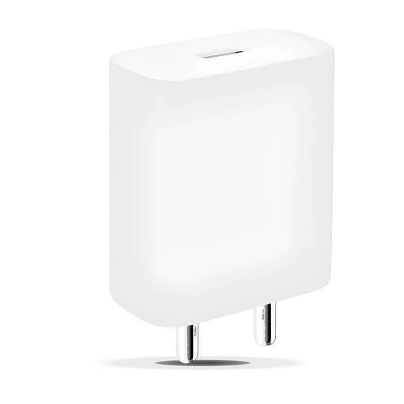 Image of Vivo 66W Type C Flash Charging Adapter for Vivo X200 FE, V60, T4, T4X, T4R,T3 Ultra,V40, V40 Pro, T3 Lite, T3X, T2, Y29, Y300, Y18T, Y300+, iQOO 13, 12, Neo9 Pro|66Watt Fast Charge Adaptor, White