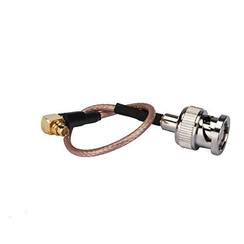 1ft Rf Wire Terminal Connector BNC Male Straight to Mmcx Plug Right Angle Coaxial Cable Extension Rg316 30cm for Wireless Antenna Ships from USA