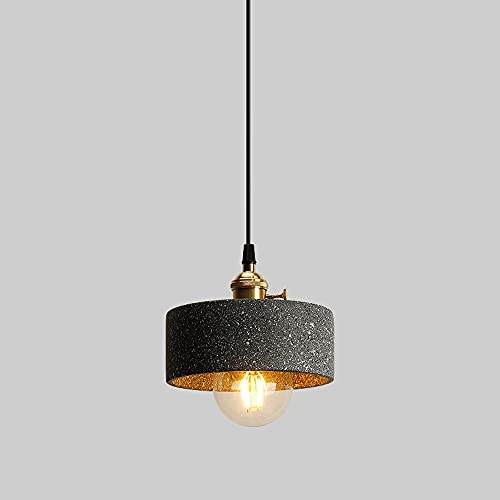 Lámpara colgante nórdica de cemento para iluminar con estilo la barra de tu cafetería o bar