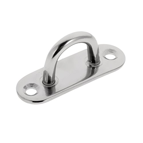 Plaque à œillet rectangulaire inox résistant rouille 5mm fixation murale