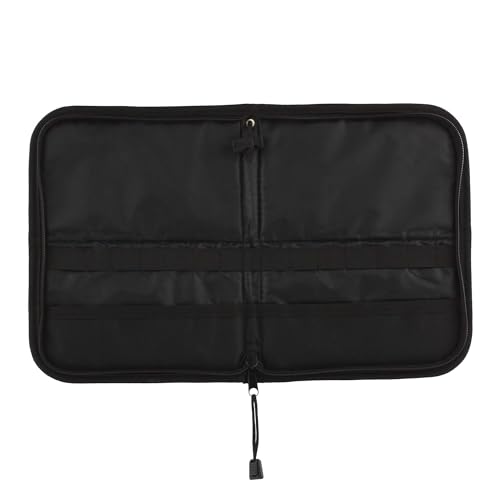 Creative Mark Folding Paint Brush Easel & Travel Case 9" Long - Compact Brush Holder Organizer for Short Handled Paintbrushes - Durable Paint Brush Bag for Storage - Holds up to 20 Brushes