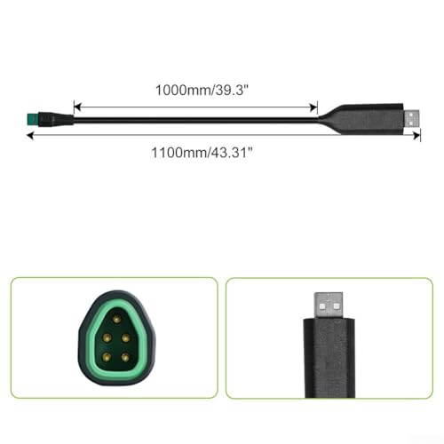 Câble de programmation USB Bafang BBS01 BBS02 connecteur 5 broches 1100mm - 5
