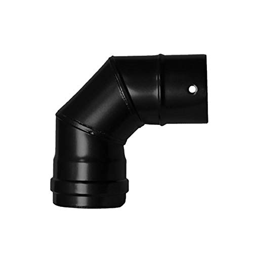 ESTUFA CODO PELLET VITRIFICADO 80 90º