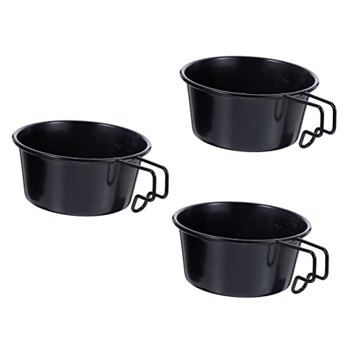 ifundom 3pcs Multi-use Stainless Steel Pot Handle Metal Bowls for Camping Outdoor