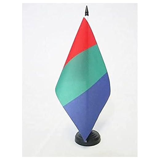 AZ FLAG bordsflagga planet mars 21 x 14 cm - liten kontorsflagga mars 14 x 21 cm