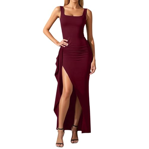 Robe de bal chic sans manches pour cocktail et grand événement estival