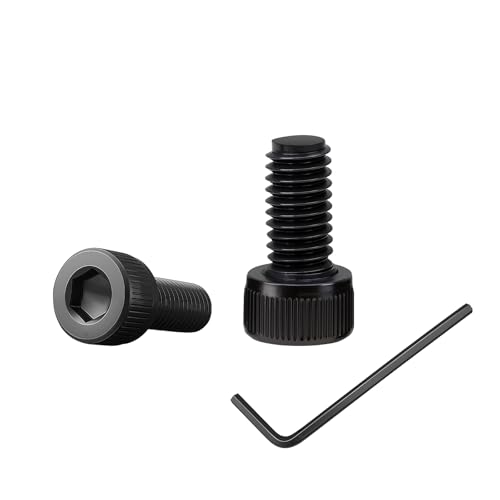 100 Stück M3×5 Schrauben,Zylinderkopfschrauben mit Innensechskant,Zylinderschrauben mit 1 Innensechskantschlüssel Vollgewinde aus Kohlenstoffstahl (schwarz) für Befestigungselemente (M3, Länge:5mm)