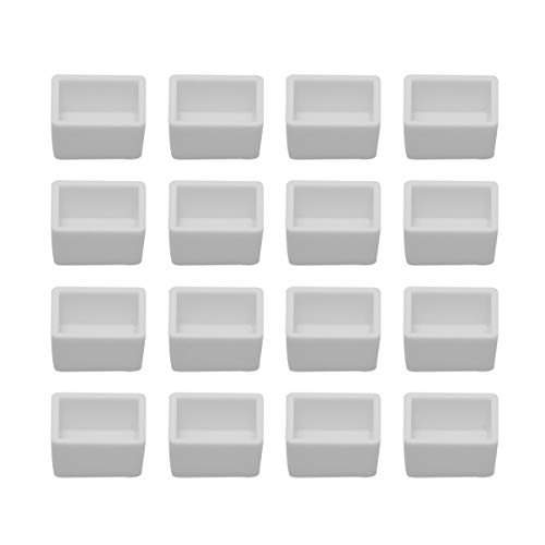 ARTIBETTER 100Pcs Meia Aquarela Panelas de Plástico Branco Vazio Artista de Tinta Panela de Viagem C