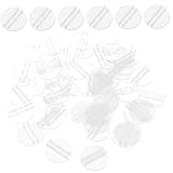 GALPADA 100 Piezas Soportes Transparentes para Tarjetas de Unidades Base Estable Organizador de Cartas para Oficina Mesa Soporte Protector para Tarjetas de Presentación