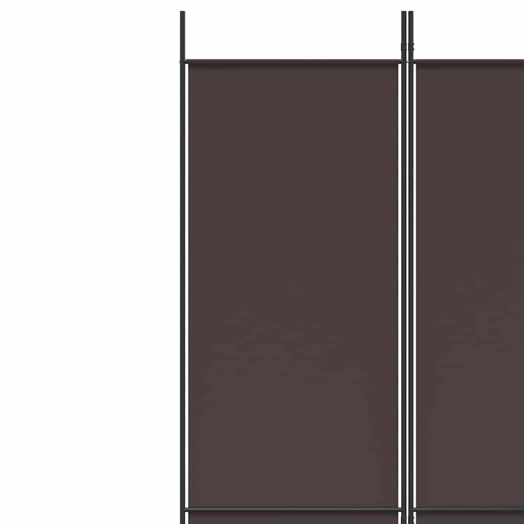 3-TLG. Paravent Braun Stoff 150x220 cm freistehend faltbar klappbar Raumteiler Sichtschutz Trennwand für Wohnzimmer Schlafzimmer Büro mit blickdichter Abtrennung und Privatsphäre