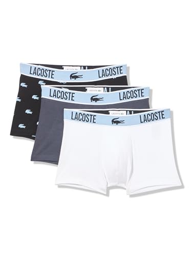 Lacoste Men's Recycled Microfiber Ultra Dry Trunks, 3-Pack