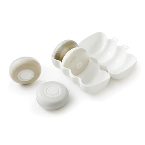 Travel Pods - Faltbare Reiseflaschen, 4 Stück/Set runde flüssige Emulsion Aufbewahrungsbox Spender Behälter tragbar Reise Push-Typ Cover
