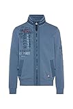 Camp David Herren Sweatjacke mit Artworks und tonigen Details
