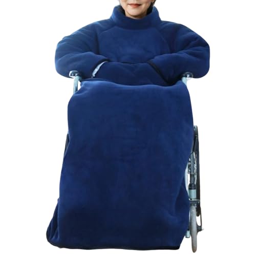 Couverture pour fauteuil roulant chaud : fini le froid en poncho doublé polaire