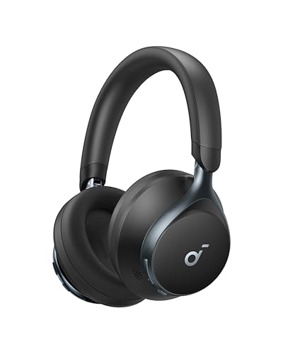 soundcore Space One by Anker, Fones com Cancelamento de Ruído Ativo, 40H de Reprodução, Hi-Res LDAC, Controle via App, Chamadas Claras, Bluetooth 5.3, Ajuste Confortável