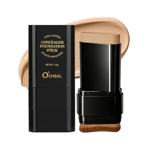 O'CHEAL Face Foundation Contour Stick Long-wear Lightweight Brighten Stick Blemish Contouring Face Concealer Beauty Makeup 03#LIGHT SKIN