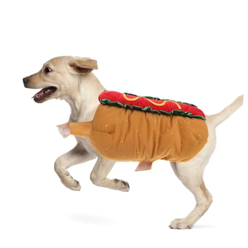 Disfraz divertido hot dog para perros talla M miniatura 4