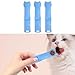 3X Cat Strip Squeeze Spoon Cat Treat Dispenser,Cute,Cat Stripe Snack Squeezer Cat Strip Feeders for Snack Wet Food, Blue
