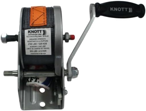 Triton 18344 PWC Trailer Winch With Strap And Handle 600 lb.