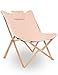 Krzesło motylkowe, sofa, fotel, relaks, wygodne, składane krzesło, przenośne, wygodne leżak ze zdejmowaną poduszką, nowoczesne składane siedzisko wypoczynkowe, rama z litego drewna, na kemping, patio, do ogrodu, różowe