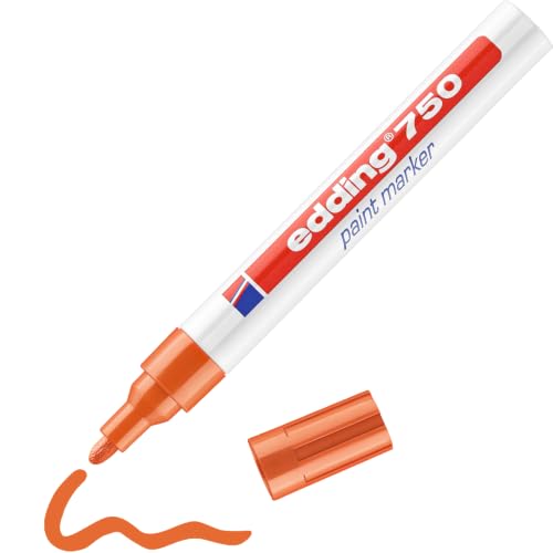 Edding 750 - Marcatore, 2-4 mm, Arancione