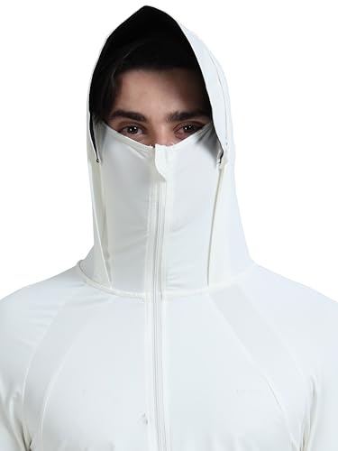 Image of FABSPORTS Men's UV Protection Sun Screen Jacket, Sun Protection Clothing, Lightweight with UPF 50+ Protection for Outdoors