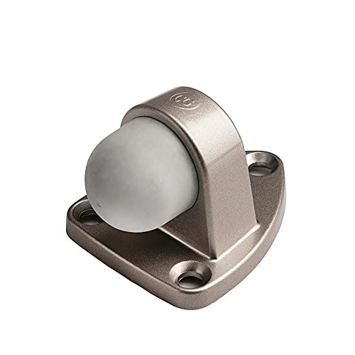 Cg Plus Floor Door Stopper With Rubber Pad 2Pack, Circle Shaped Door Stopper, Protecting Wall (2.7Inch X 2Pack, Satin Nickel) #TOP1