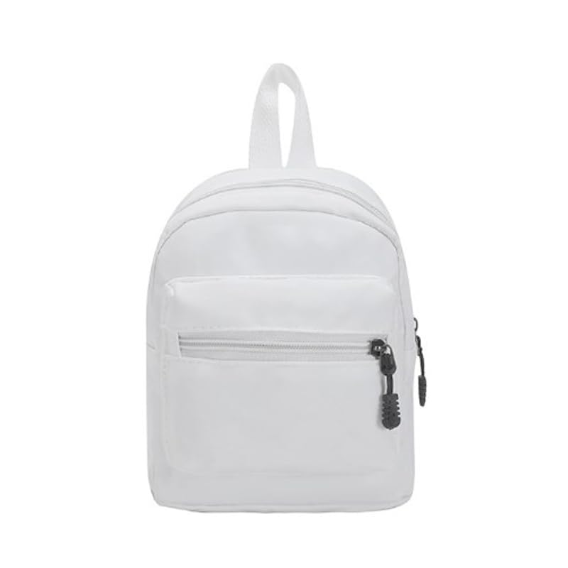 Women’s Lightweight Mini Rucksack - Waterproof Small Backpack for Travel & Daily Use(White)