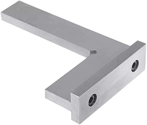 Precision Machinist Square 4 Inch Engineer Square 90 Degree Right Angle Ruler Ground Steel Hardened with Seat 100 x 70mm