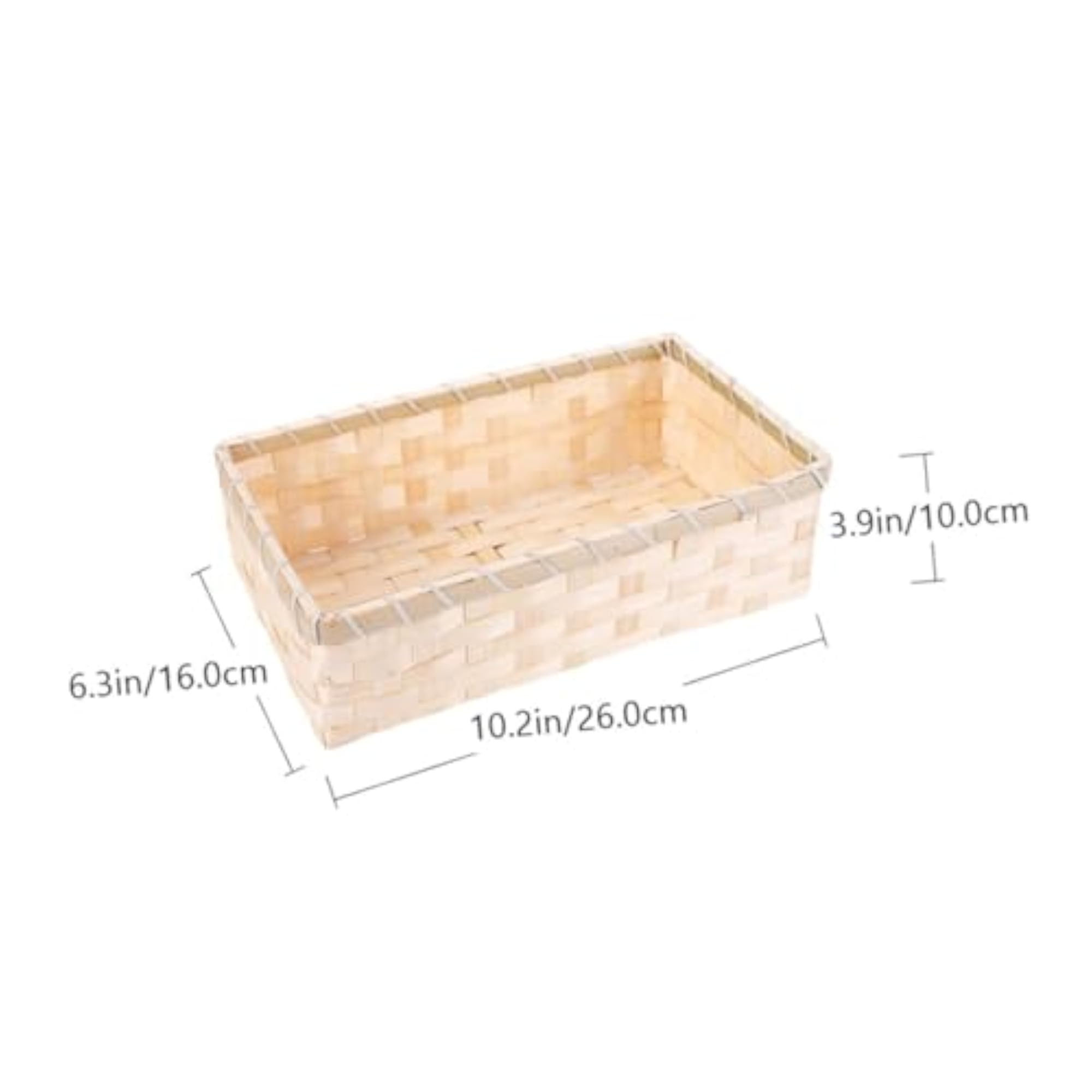 Cuboid Woven Baskets for Kitchen Countertop Organization