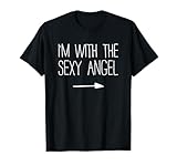 I'm With The Sexy Angel Shirt Adult Men Women Costume T-Shirt