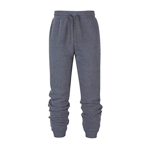 Pantalones de chándal elásticos y Ajustados para Hombre Pantalones de chándal Pantalones básicos de vellón de Lana Otoño e Invierno Pantalones de Ejercicio Deportivos cálidos y Gruesos X-Large