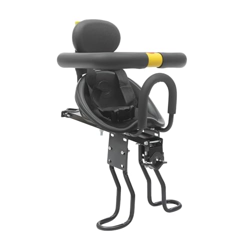 Siège avant de vélo pour enfant pliable et réglable pour VTT et vélo de ville