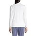Lands' End Womens Long Sleeve Shaped Supima Cotton Turtleneck White Regular Medium